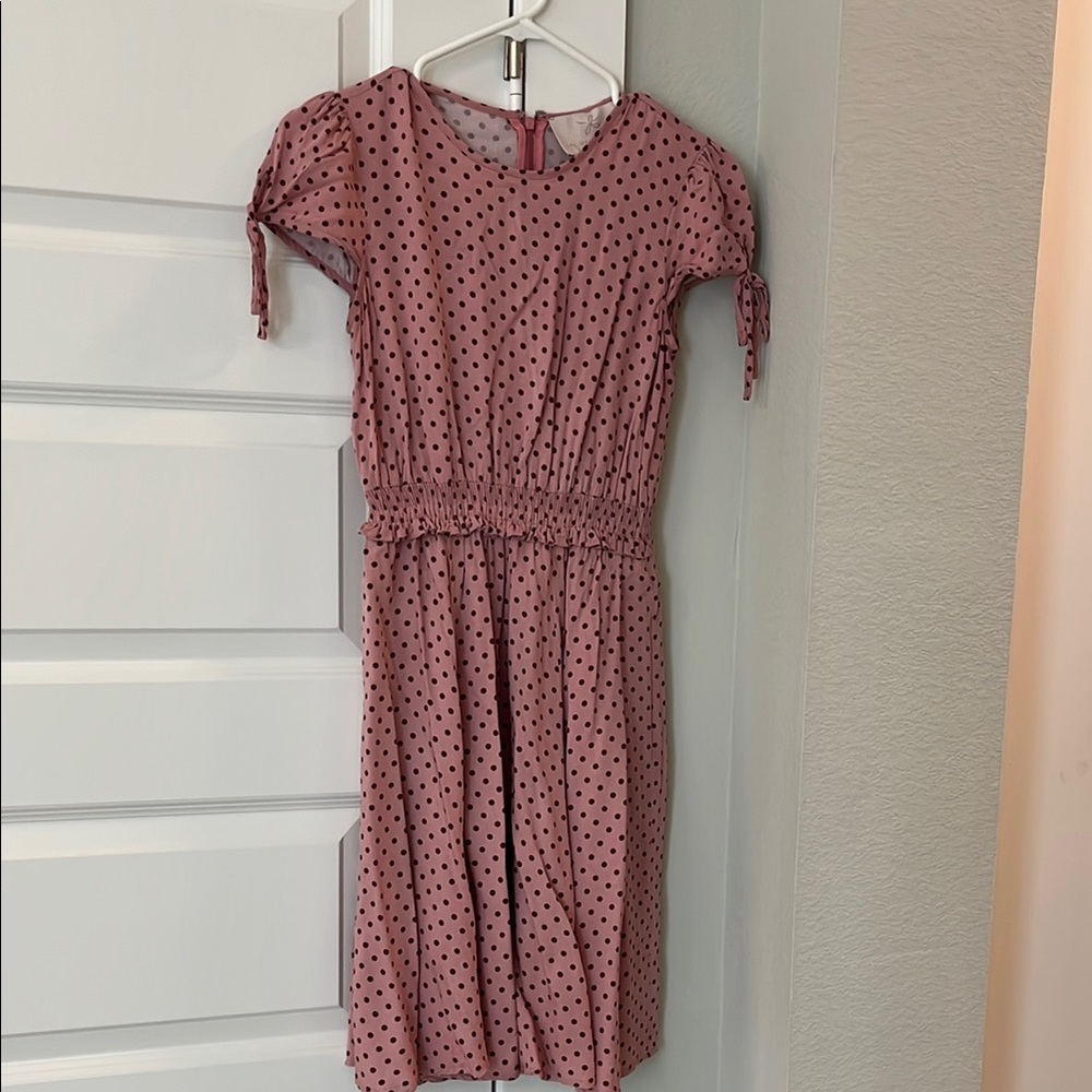 Gal Meets Glam Pink Polka Dot Dress